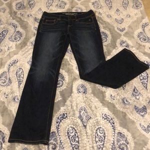 AEO Dark Wash SHORT length Kick Boot Stretch